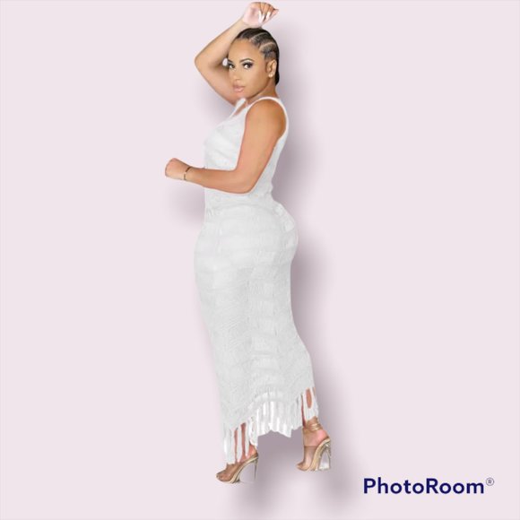 White dress/cover up - Picture 2 of 3